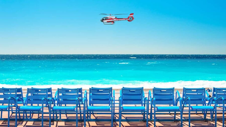 20-minute panoramic flight from Nice - The route you’ll actually see: Nice, Saint-Jean-Cap-Ferrat, Villefranche, Beaulieu