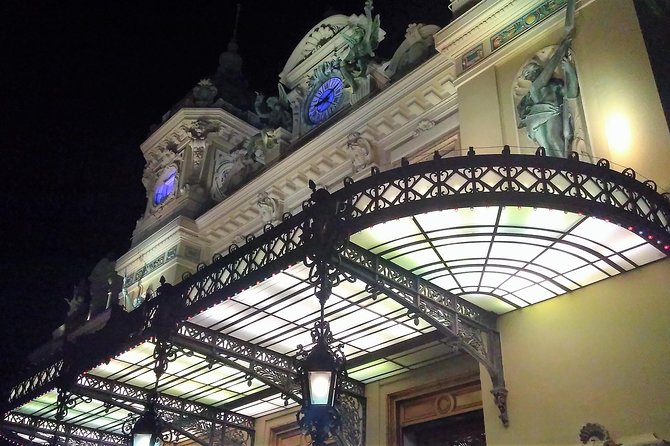 5-Hrs Private Monte-Carlo Night Tour - Villefranche-sur-Mer Coastal Road Stop and the Cap Ferrat View