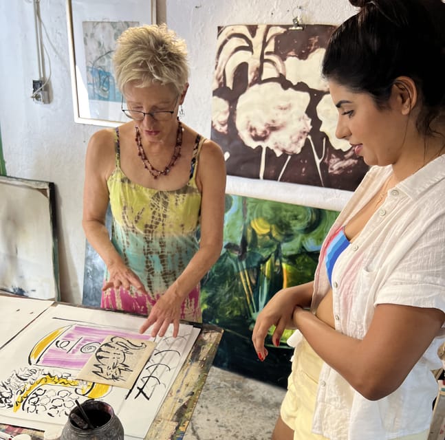 Antibes: make your art souvenir with a Local Artist - What you make: the art souvenir you create in Nicola’s studio