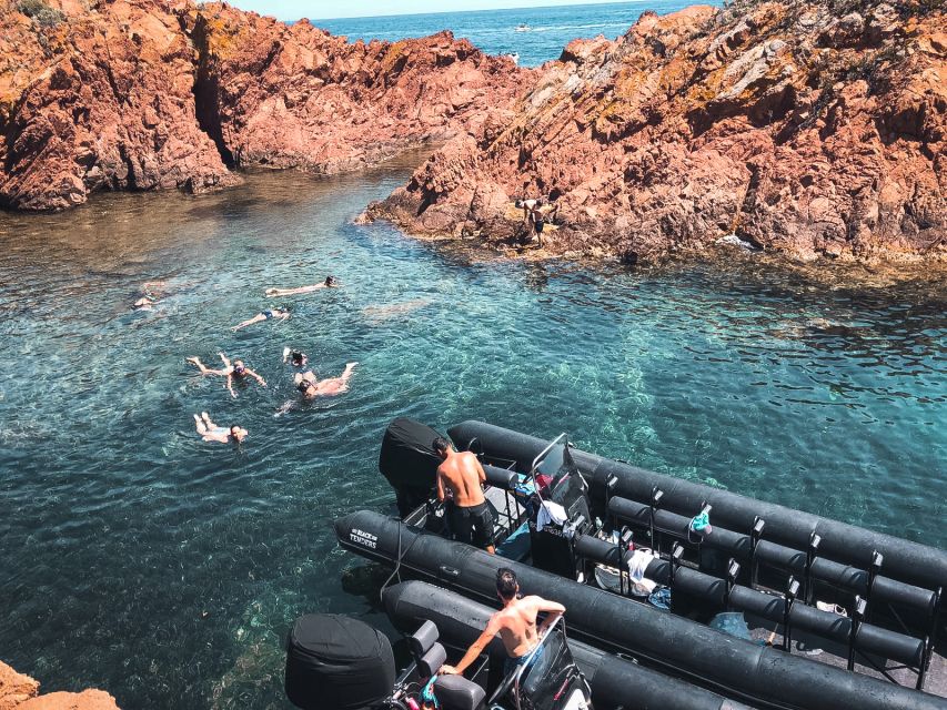 Cannes: 2.5-Hour Esterel Calanques Boat Excursion - Swim stops, sea caves, and how to plan your time in the water