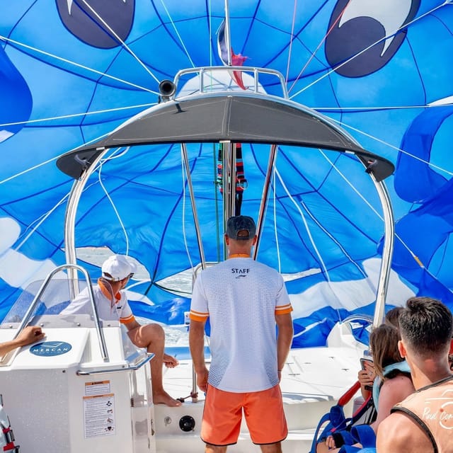 Cannes: Parasailing Experience for Couples, Family & Friends - Takeoff and landing from the platform, zero swimming required