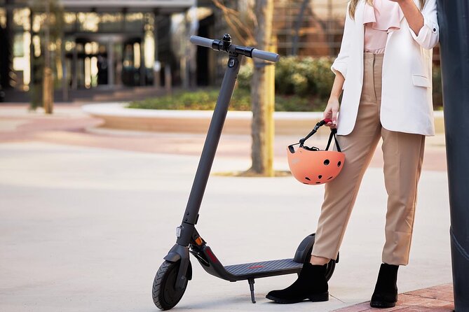 Electric Kick scooter Rental in Nice - Helmet, lock, and the 400€ deposit: the real-world logistics