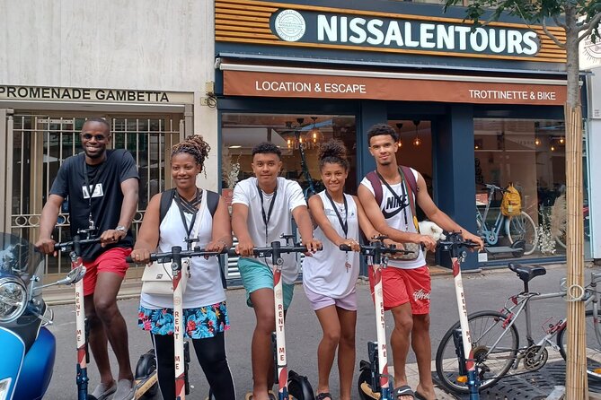 Excursion on electric scooter in Nice - The Unmissable - Stop 1: Colline du Château, Waterfall Break and the Big View Over Nice