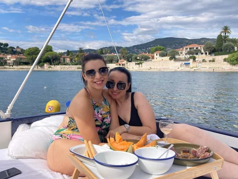 French Riviera Private Boat Trip - Snacks, pastries, fruit, and rosé that keep the cruise from feeling like sightseeing-only