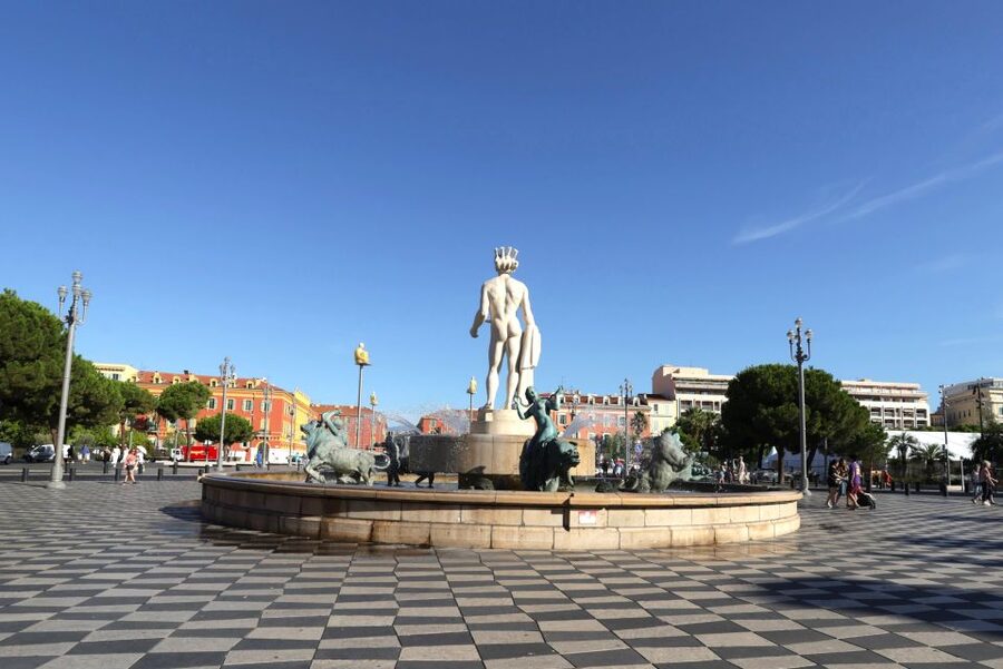 From Nice: Walking & driving tour of Nice - Cours Saleya and the Flower Market, a five-senses stop that makes the colors make sense