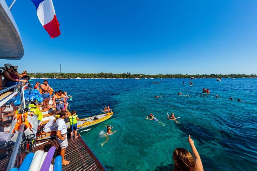 Full-Day Catamaran Cruise Departing from Cannes - The optional kayak and stand up paddleboard, if weather cooperates