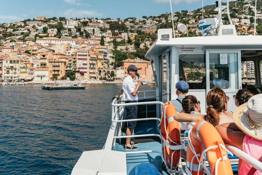 Nice: 1-Hour Sightseeing Cruise to Villefranche Bay - The Baie des Anges and Promenade des Anglais on the return