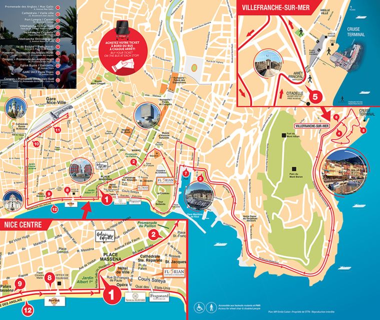Nice: 1 or 2-Day Hop-On Hop-Off Bus Tour - Congrès and Promenade des Anglais Sud: Coast Views With a Different Mood