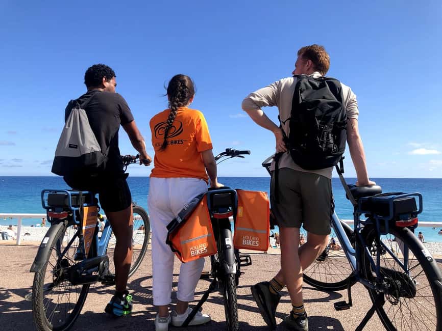 Nice and its panoramics surroundings on e-bike - Old Nice streets to Villefranche-sur-Mer, including movie locations