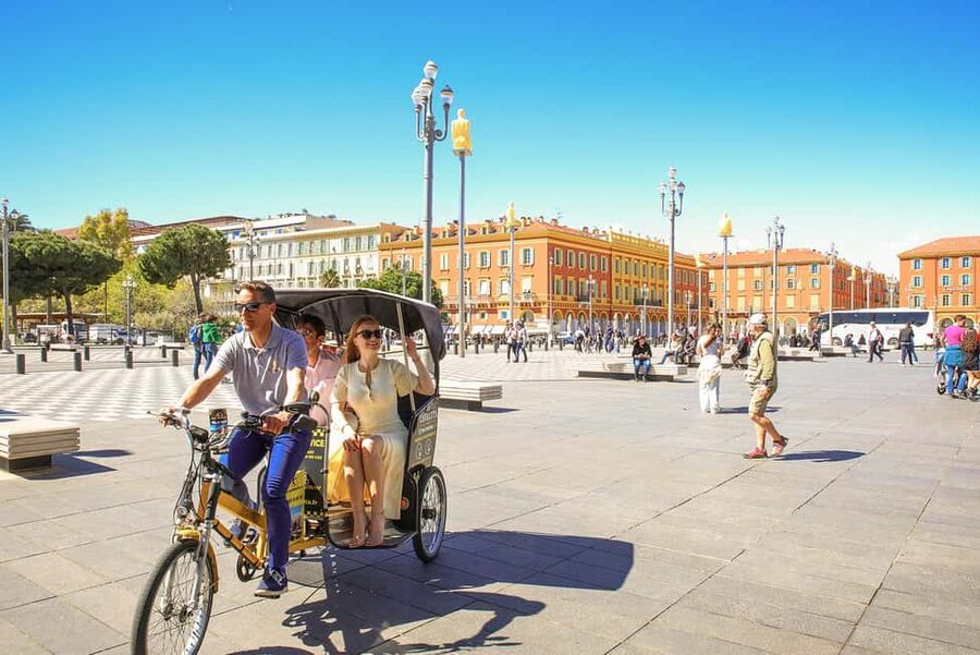 Nice: Electric Rickshaw City Tour with Local Guide - Albert 1er Garden, Quai Rauba Capèu, and the Sea-Front Texture