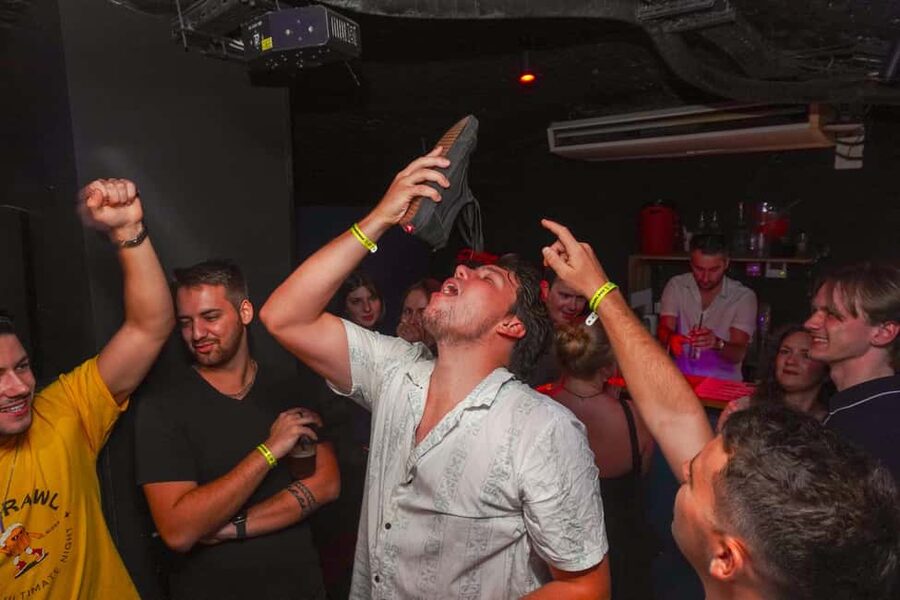 Nice: Party Bar Crawl with Club VIP, 6 Shots, and Games - VIP nightclub access in Nice, not a bar wearing a club costume