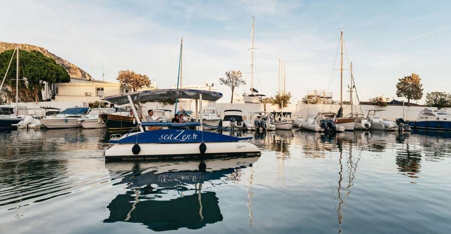 Nice: Private Sunset Tour on Solar Powered Boat - The Slowest-Boat Feeling: Steering Time Without Pressure