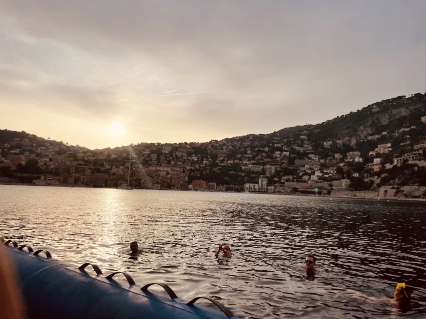 Nice: Sunset Boat Tour with Wine and Local Snacks - Sunset near Baie des Anges and Cap de Nice, how the timing feels