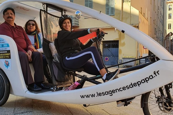 Nice: Visit of Nice by electrically assisted bike taxi 1 hour. - Old Nice Highlights, Opera Stops, and the Cours Saleya Market Scene