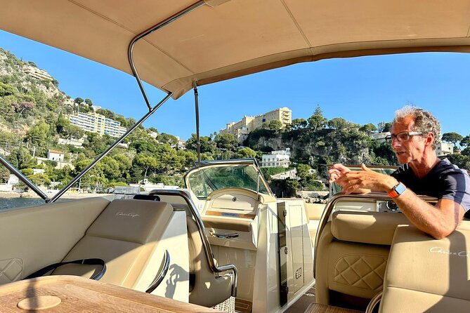 Private Luxury Boat Tour of the Beautiful Riviera Nice / Monaco - Cap-d’Ail and La Plage Mala: the beach stop people remember