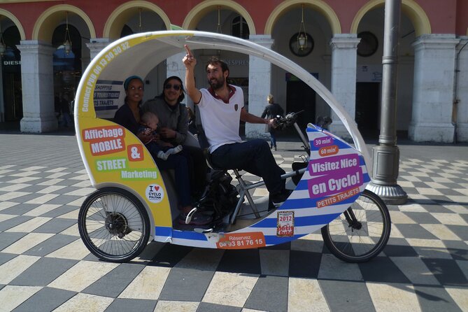 Private tour guide of Nice in electric taxibikes - Cours Saleya and the Flower Market: Old Town Flavor in Minutes
