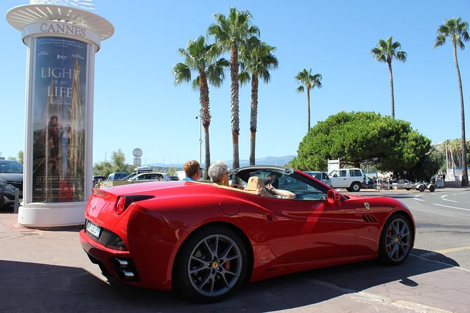 Private Tour on the Roads of Cannes by Ferrari - Entering Cannes glamour mode from the Croisette