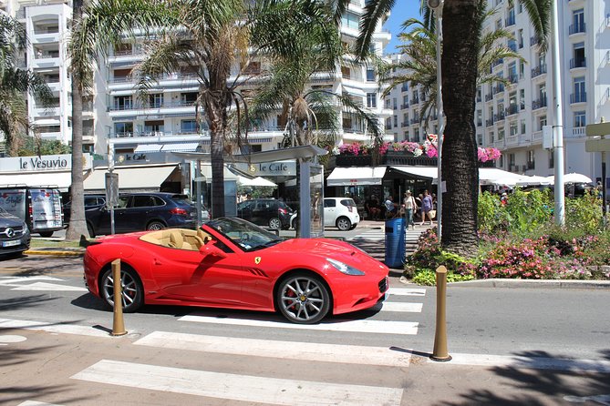 Private Tour on the Roads of Cannes by Ferrari - Spotting the Lérins Islands from the beach and hearing that V8 again