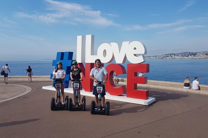 Segway Nice – City Center Tour 1h30 - Cours Saleya flower market and the #ILOVENICE finish