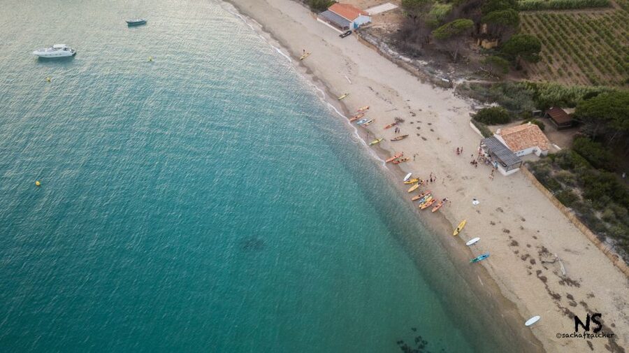Sunset trip kayak tour in the gulf of Saint-Tropez - The Scenic Coastline Stretch Toward Cap Camarat