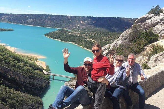 The Grand Canyon of Europe and Its Lavender Fields Small group - The Verdon Gorge segment: Lake Sainte-Croix viewpoint and canyon scenery